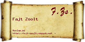 Fajt Zsolt névjegykártya